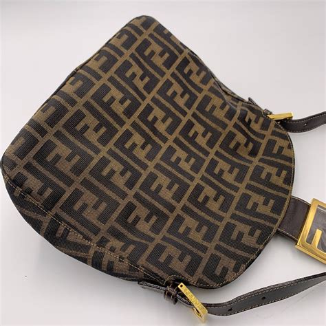 vintage fendi crossbody ebay|Fendi vintage zucca shoulder bag.